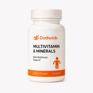 Dothvinh Daily Multivitamin and Minerals dietary supplement bottle, 30 tablets