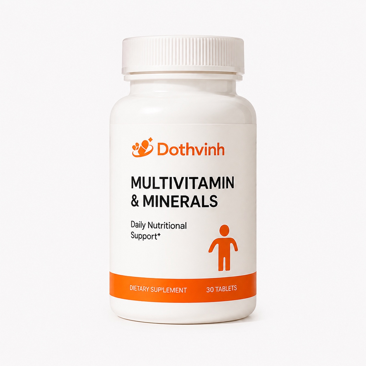 Dothvinh Daily Multivitamin and Minerals dietary supplement bottle, 30 tablets